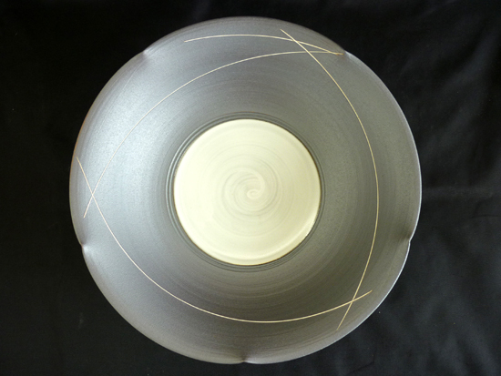 たち吉 浅茅 盛鉢 青嵐 直径14.2cm 高さ6.8cm 大鉢 和食器 _画像3