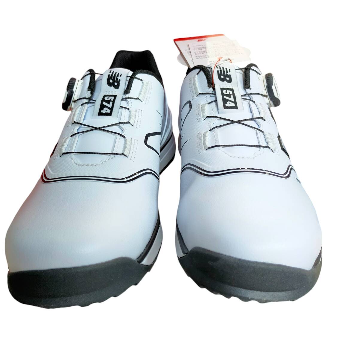 ◆未使用品◆ ニューバランス New Balance Golf UGB574A3 ゴルフシューズ メンズ 27.5cm White Black 箱有 V70617NC