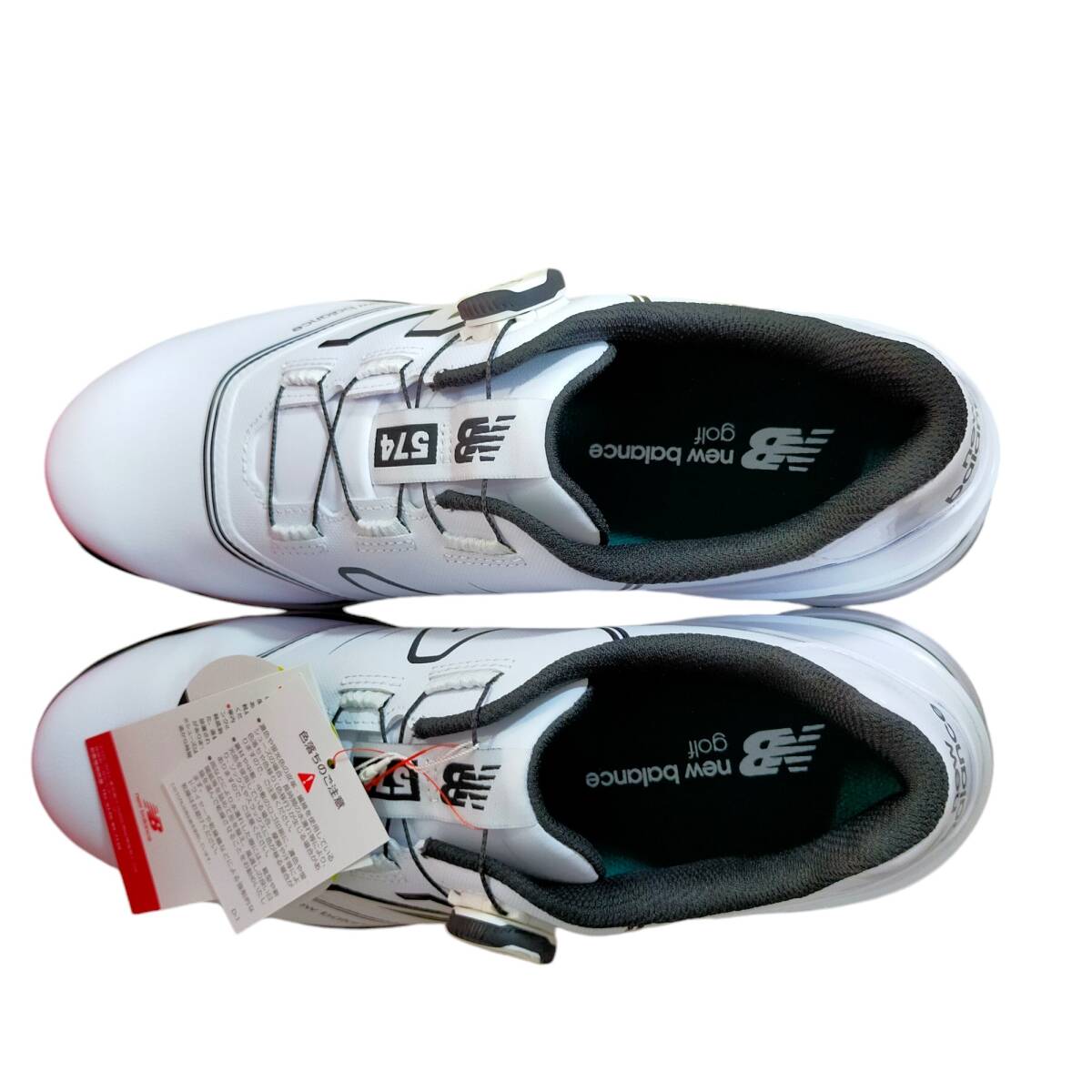◆未使用品◆ ニューバランス New Balance Golf UGB574A3 ゴルフシューズ メンズ 27.5cm White Black 箱有 V70617NC