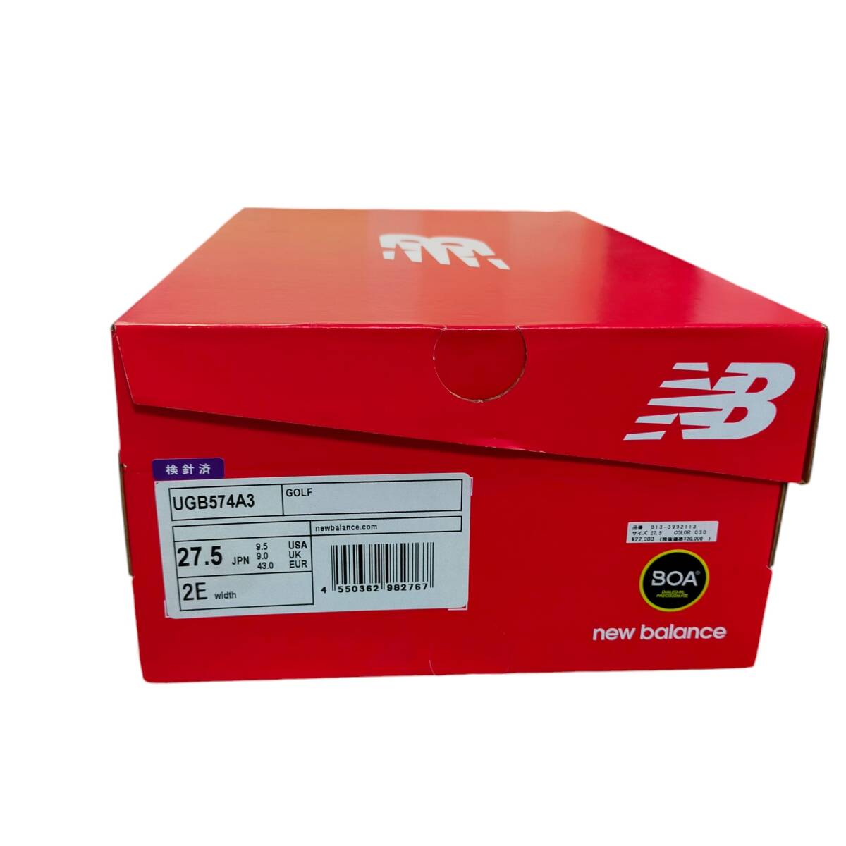 ◆未使用品◆ ニューバランス New Balance Golf UGB574A3 ゴルフシューズ メンズ 27.5cm White Black 箱有 V70617NC