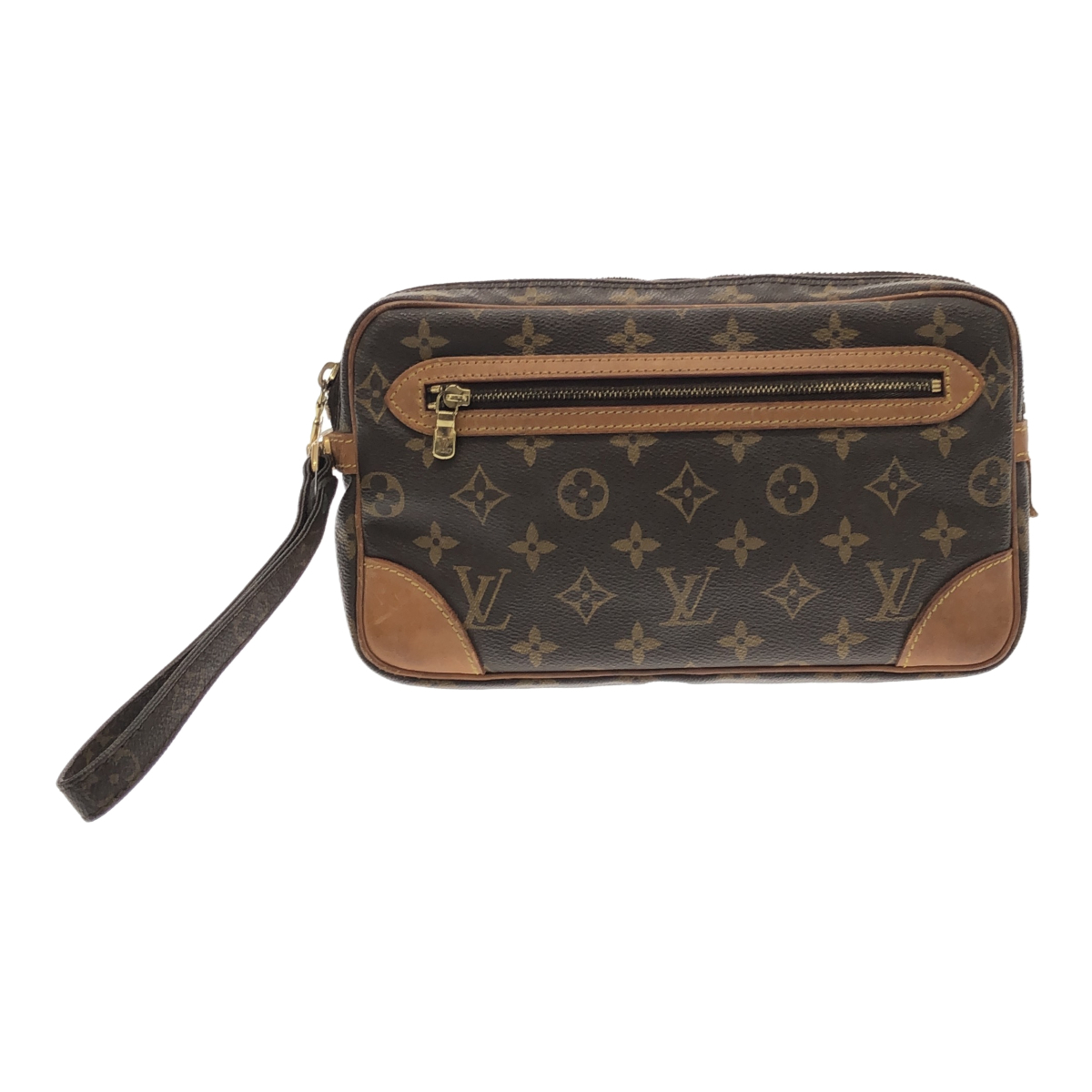 ◆ジャンク品◆Louis Vuitton ルイヴィトン モノグラム マルリードラゴンヌGM セカンドバッグ レディース メンズ ブラウン系 R66170NSS