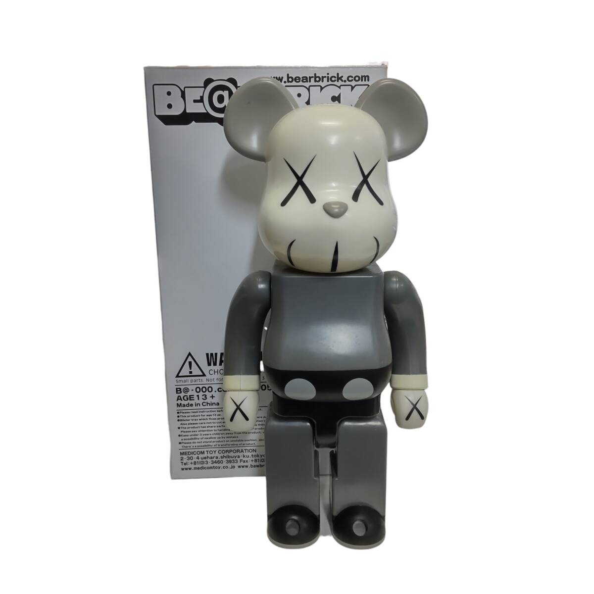【中古品】 ベアブリック BE@RBRICK KAWS GREY 400% キャラクタードール フィギュア L70910RG