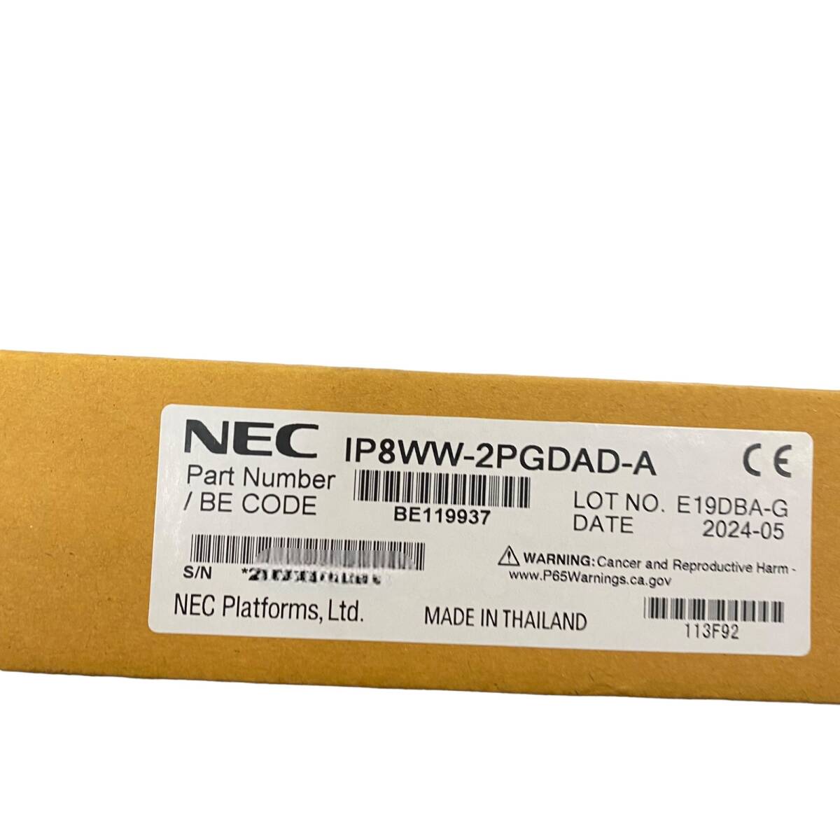 [ не использовался товар ]NEC адаптор домофон IP8DWW-2PGDAD-A Doorphone коробка есть J67869RD
