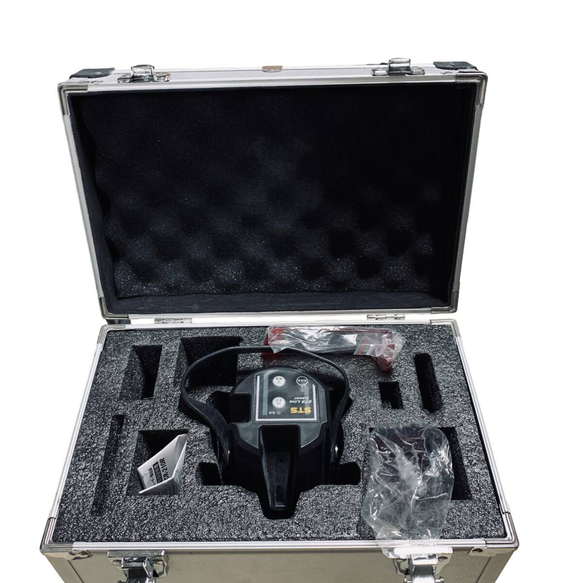 ◆中古品/通電のみ確認済み/記名有◆CR-210R STS エス・ティ・エス 高輝度レーザー墨出器 測定器 工具 ケース有 X63115NF