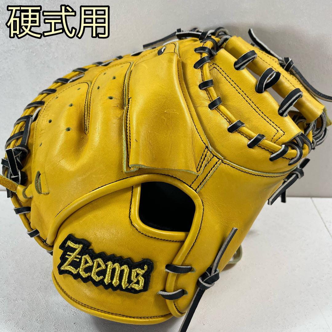 良品】硬式用ジームスZL-380CM キャッチャーミットイエロー 良品】硬式用ジームスZL-380CM キャッチャーミットイエロー