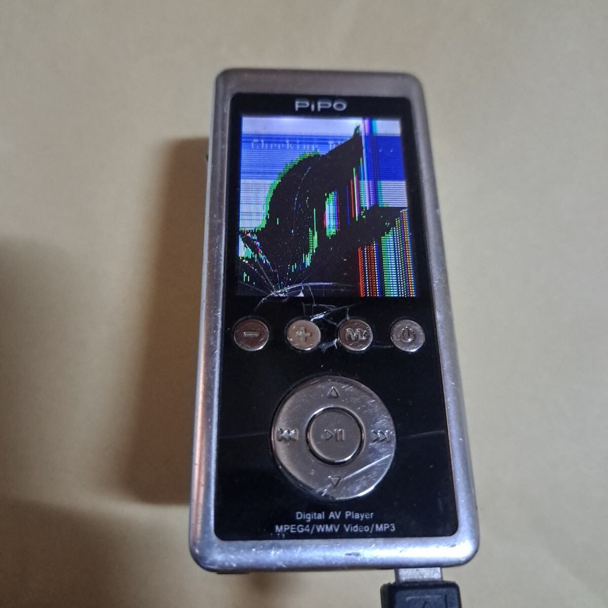液晶破損　故障品　部品取り　PIPO MP3プレーヤー　本體のみ デジタルオーディオプレーヤー