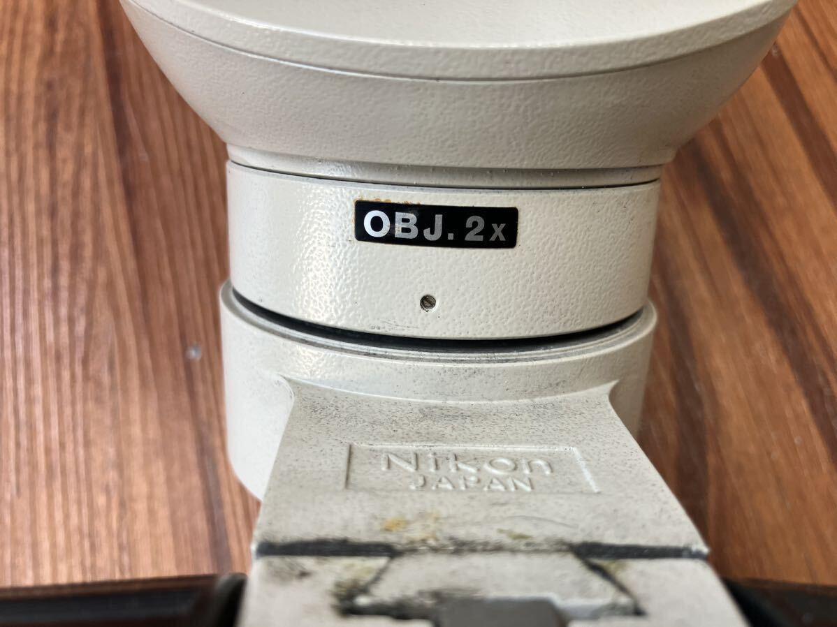 ジャンク扱い】Nikon ニコン OBJ.2X 顕微鏡|顕微鏡 ジャンク扱い】Nikon ニコン OBJ.2X 顕微鏡|顕微鏡