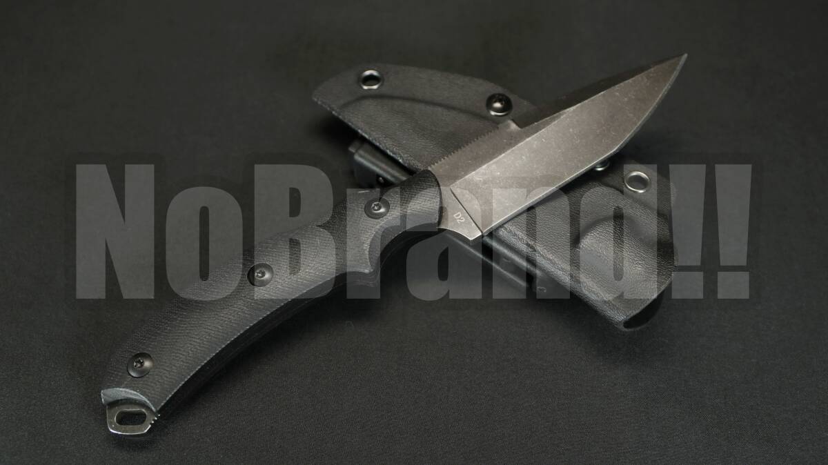 D2 刃厚3.6mm 全長218ｍｍ 重量160g G10ハンドル カイデックスシース　/　キャンプ サバイバル 登山 のお供に