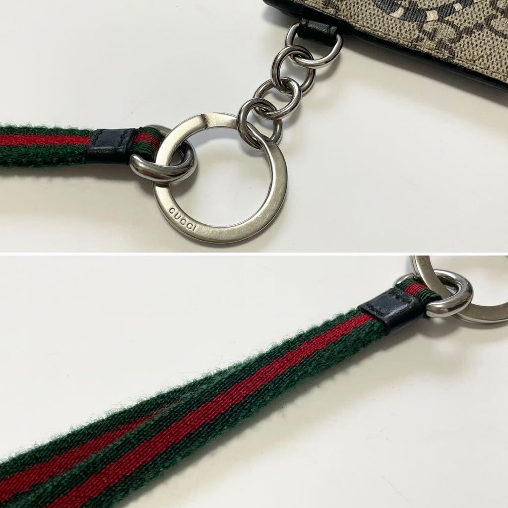 GUCCI グッチ キングスネーク GGスプリーム カードケース コイン GUCCI グッチ キングスネーク GGスプリーム カードケース コイン