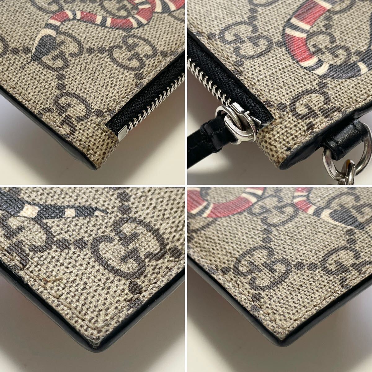 GUCCI グッチ キングスネーク GGスプリーム カードケース コイン GUCCI グッチ キングスネーク GGスプリーム カードケース コイン
