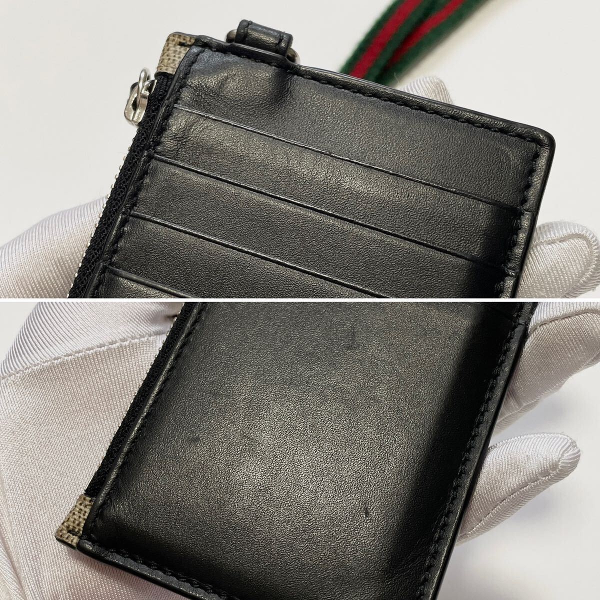 GUCCI グッチ キングスネーク GGスプリーム カードケース コイン GUCCI グッチ キングスネーク GGスプリーム カードケース コイン