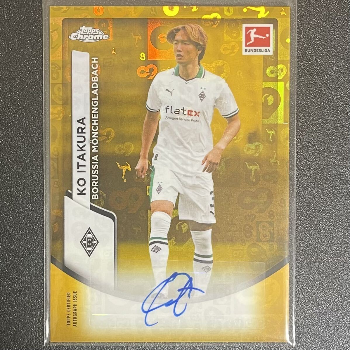 SP 板倉滉 サイン枠内 2023-24 TOPPS CHROME BUNDESLIGA Gold Bundesliga 60 Years Foil Auto Ko Itakura ボルシアMG 川崎フロンターレ