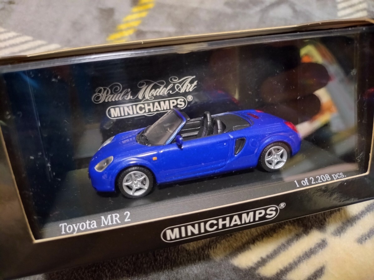 ミニチャンプス　1/43 トヨタ MR2 MR-S ブルーメタリック　未開封