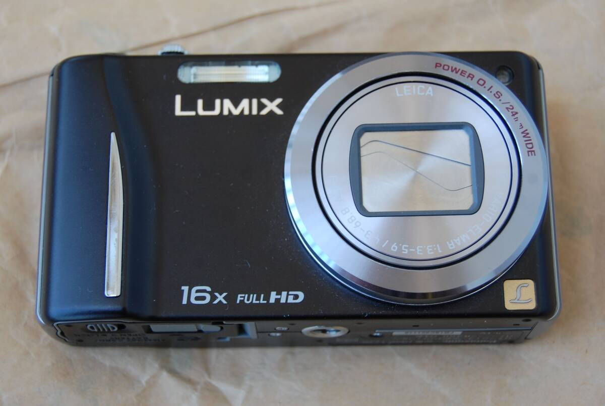 【即決】状態良好 Panasonic コンパクト・デジタルカメラ LUMIX DMC-TZ20 ブラック 光学16倍ズーム GPS搭載＆フルHD画質対応 送料230円~