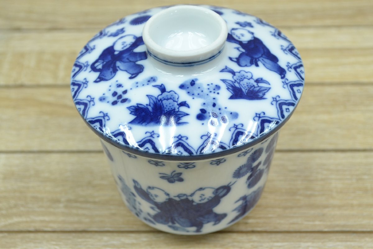 W712# Arita . Hagi обжиг в печи # стиль Nabeshima # чашка ..7 покупатель комплект # Tang . узор