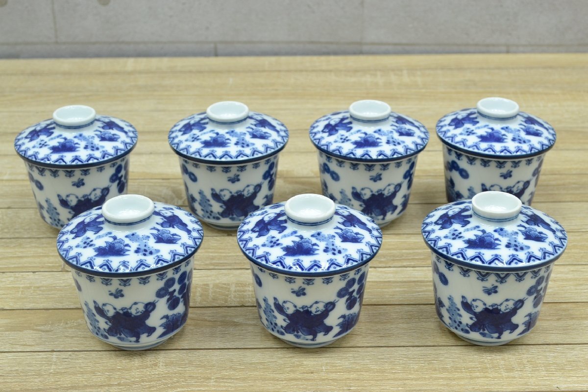 W712# Arita . Hagi обжиг в печи # стиль Nabeshima # чашка ..7 покупатель комплект # Tang . узор W712# Arita . Hagi обжиг в печи # стиль Nabeshima # чашка ..7 покупатель комплект # Tang . узор