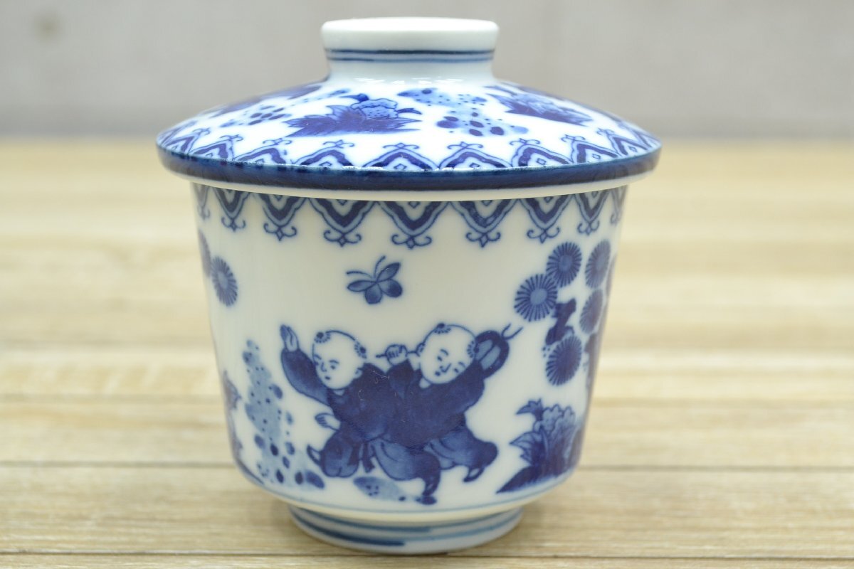 W712# Arita . Hagi обжиг в печи # стиль Nabeshima # чашка ..7 покупатель комплект # Tang . узор