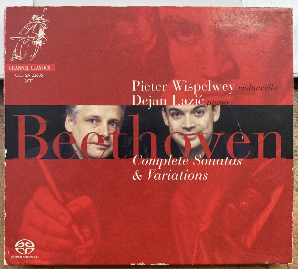 BEETHOVEN Complete Cello Sonatas & Variations 【中古SACD】 2枚組 ドイツ盤 PIETER WISPELWEY DEJAN LAZIC CCS SA 22605