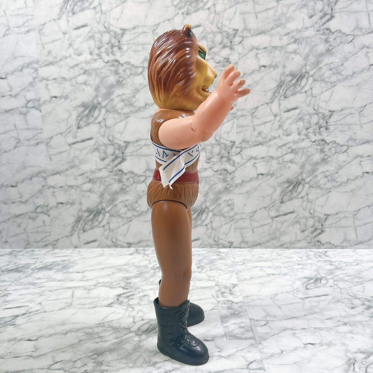当時物 中嶋製作所 タイガーマスク ザ・ライオンマン ソフビ 約 当時物 中嶋製作所 タイガーマスク ザ・ライオンマン ソフビ 約