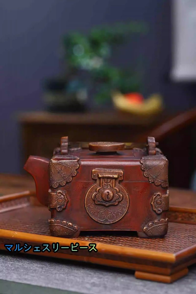 珍品 旧蔵 紫砂壺 茶壺 煎茶道具 置物 極細工 置物 擺件 中国 珍品 旧蔵 紫砂壺 茶壺 煎茶道具 置物 極細工 置物 擺件 中国