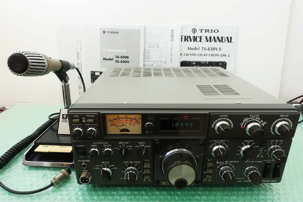 TS-830V【TRIO】HF（SSB，CW，)10W→100W改造品　地元無線家整備品　現状渡し品