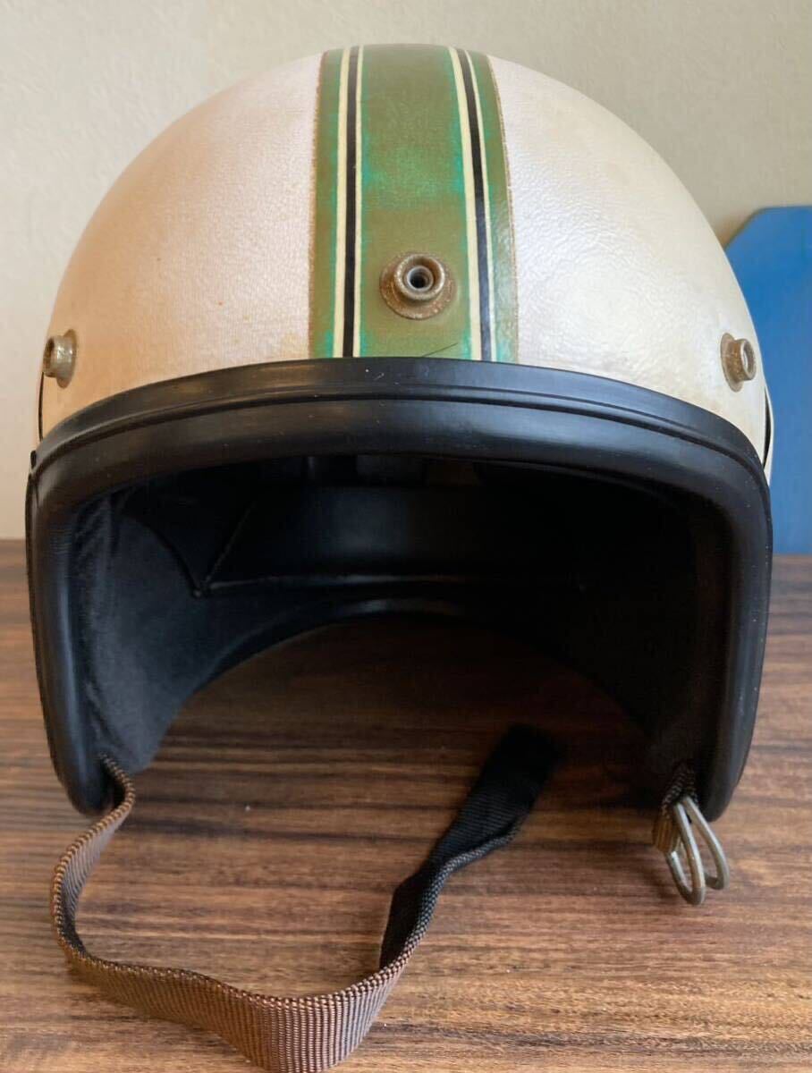 ヘルメットバイザー 【ヌメ革】 ビンテージ ヘルメット ジェット