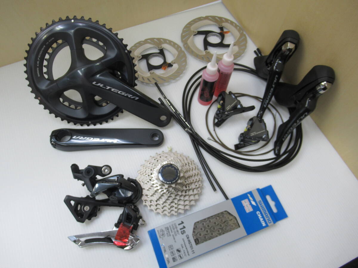 Ultegra アルテグラ R8020 11S 機械変速 油圧DISC フルセット 170mm 50-34 SS 11-30T