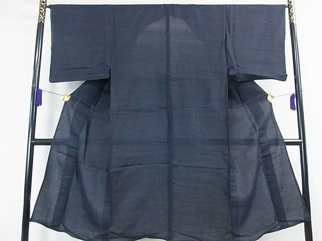 平和屋2□極上　夏物　男性　石川県指定無形文化財　能登上布　本麻手織上布　逸品　3kh1102