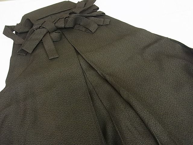 平和屋2■男性　馬乗り袴　赤墨色　逸品　DAAF3510sf