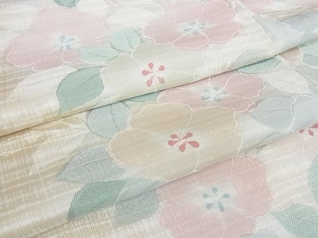 平和屋2■上質な小紋　地紋起こし　枝花文　逸品　DAAE2747ps