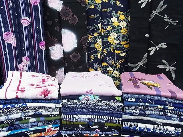 平和屋-こころ店■1円 浴衣 まとめて 45点 兎 蜻蛉 花柄 苺 毬 綿紅梅 綿絽 夢工房 撫松庵 など 着用可能多数 未使用品あり hi2115