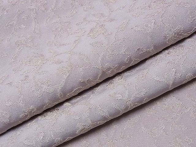平和屋1■上質な色無地　草花地紋　金糸　薄柿色　逸品　CAAF4943hy