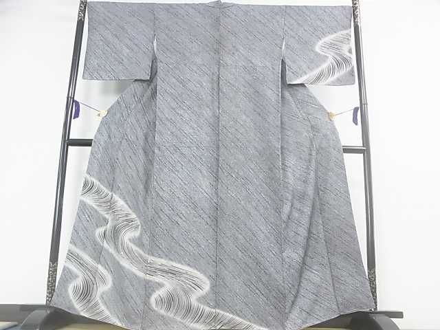 平和屋2■訪問着　絞り　流水文　金糸　逸品　DAAE9848ar