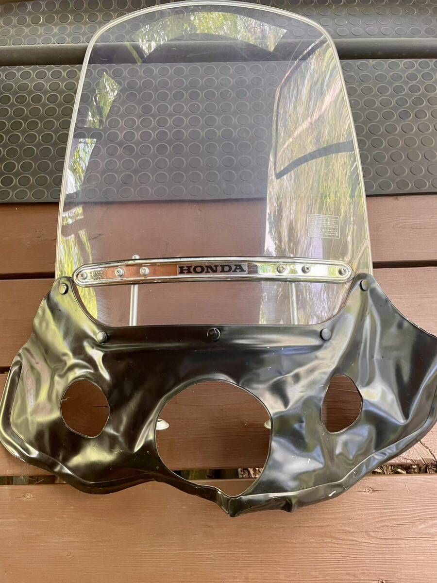 ホンダ スーパー カブ 純正 ウインド シールド 風防 丸目 タレ付 ホンダ スーパー カブ 純正 ウインド シールド 風防 丸目 タレ付