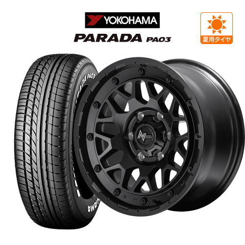 200系 ハイエース ホイール 4本 MID ナイトロパワー M29 スティンガー YOKOHAMA PARADA パラダ PA03 215/60R17_画像1