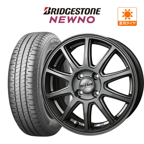 サマータイヤ ホイール 4本 ロクサーニスポーツ SP10 BRIDGESTONE ニューノ 155/65R13_画像1