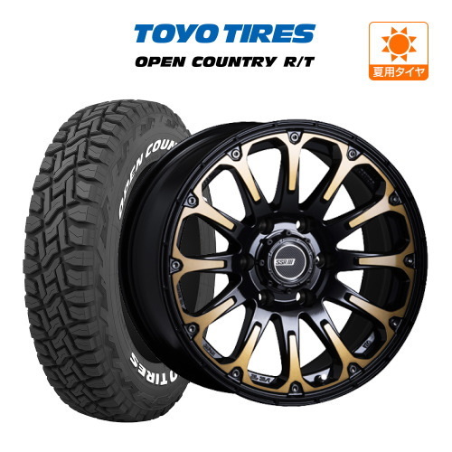 20インチ 8.5J 6穴 139.7 ホイール 4本 タナベ SSR ディバイド FT TOYO オープンカントリー R/T 265/50R20 プラド 等