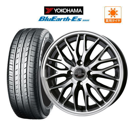 サマータイヤ ホイール 4本 ロクサーニ マルチフォルケッタ2 YOKOHAMA ブルーアースイーエス ES32 165/55R15_画像1