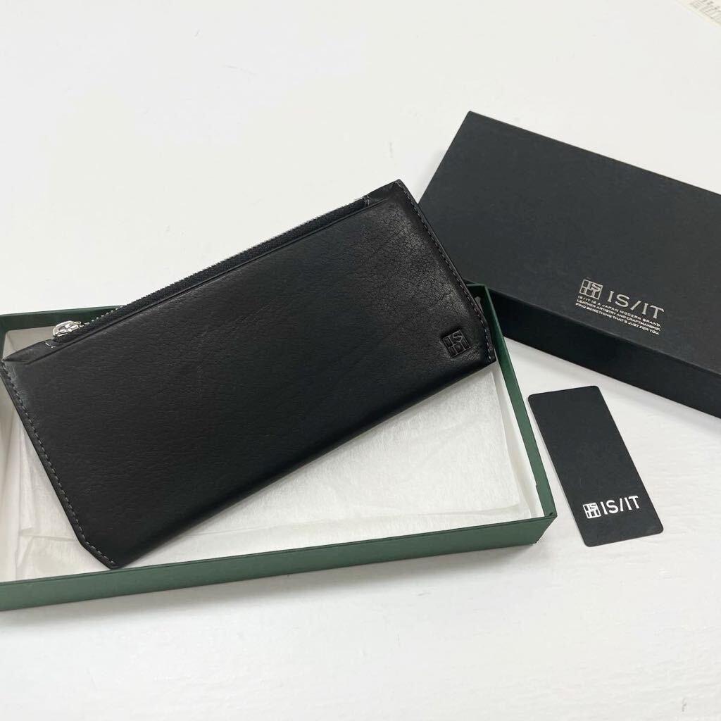 新品箱付 イズイット 長財布 スイムウォレット 黒 定価税込13,200円 930613 フラグメントケース