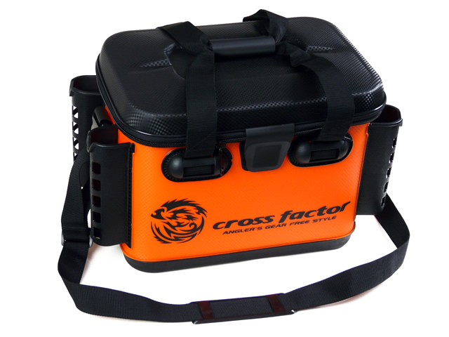 クロスファクター(CROSS FACTOR) EVAタックルバッグ（ロッドスタンド付）OR AEK905 バッカン 釣具入れ 道具入れ 釣り エサ