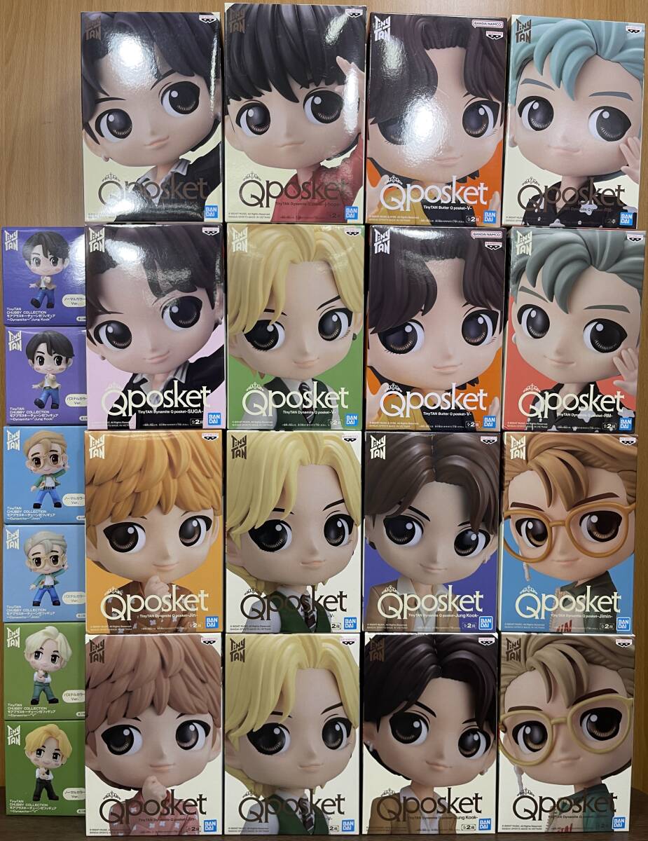 29)) TinyTAN タイニータン BTS Qposket CHUBBY COLLECTION フィギュア プライズ景品 アミューズメント景品 セット まとめ 大量