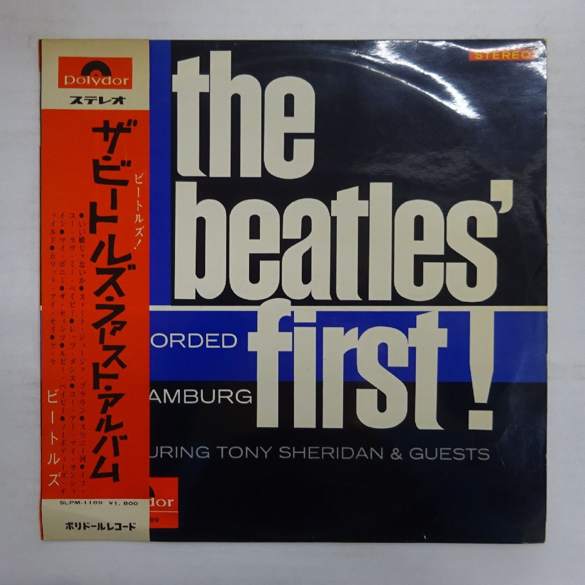 14035889;【帯付/日本グラモフォン/ペラジャケ】The Beatles Featuring Tony Sheridan / The Beatles' First!