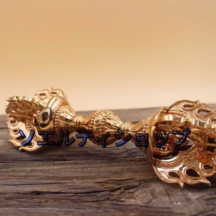 密教法具 寺院仏具」 真言宗 宝珠杵 金剛杵 仏教工芸品 銅製 密教法具 寺院仏具」 真言宗 宝珠杵 金剛杵 仏教工芸品 銅製