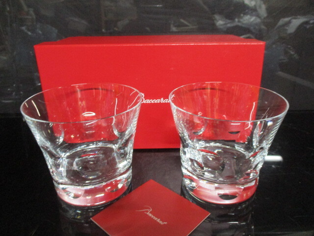 S51/新品 Baccarat バカラ クリスタル グラス ロックグラス ペア 2客セット 箱付き