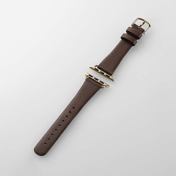 Apple Watch(41/40/38mm)用ソフトレザーバンド [&me] スリムタイプ 時計の存在をなるべく感じずに装着したい人向け: AW-41BDLJBR