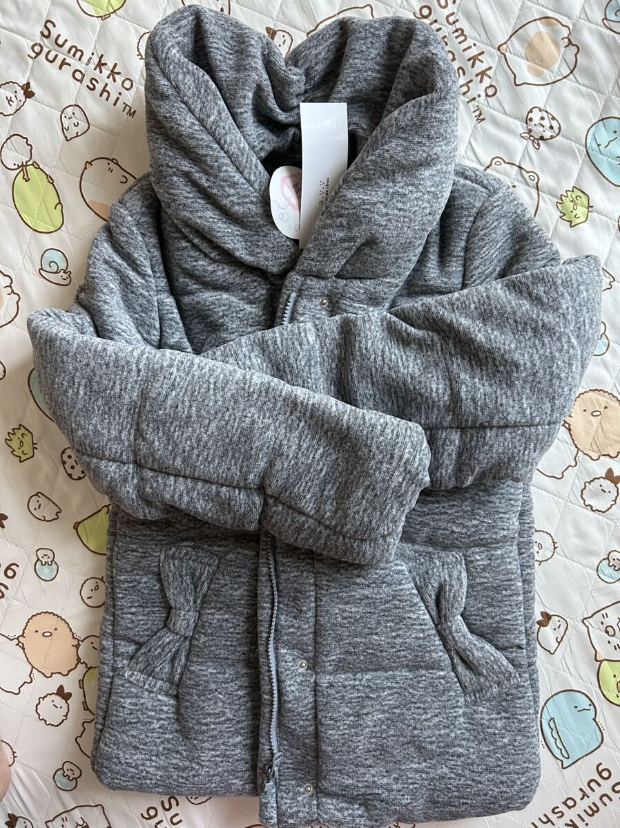  новый товар a.v.vme Ran ji ворсистый с хлопком пальто 150 серый 