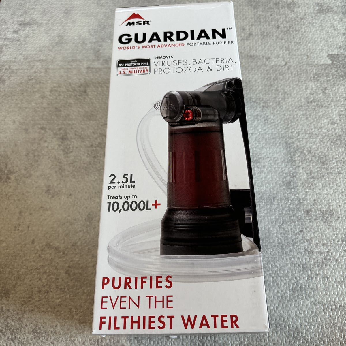 MSR GUARDIAN 浄水器 日本語説明書付き 日本定価¥68 200- 災害 MSR GUARDIAN 浄水器 日本語説明書付き 日本定価¥68 200- 災害