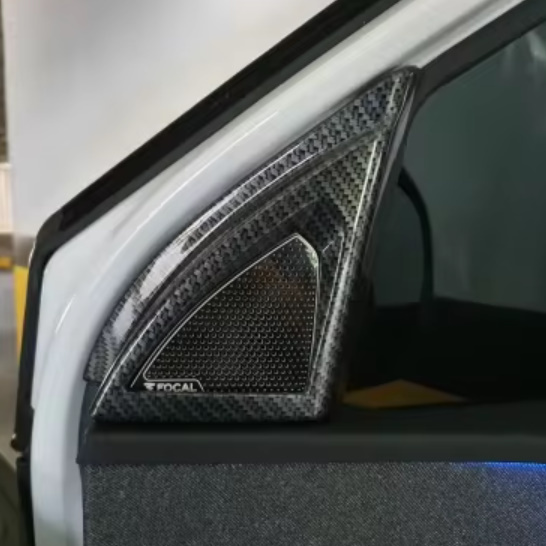 プジョー PEUGEOT 3008 gt 2016-2023 インテリア ドアスピーカー ステレオ 室內(nèi) 裝飾 アクセサリー カーボンファイバープリント