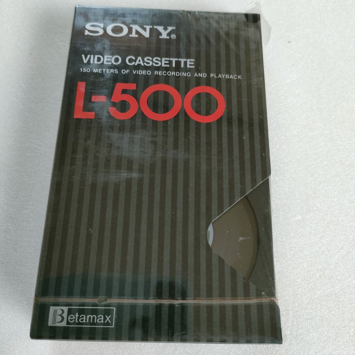 未開封 破れあり SONYソニー L-500 ベータマックス ビデオテープ 未開封 破れあり SONYソニー L-500 ベータマックス ビデオテープ