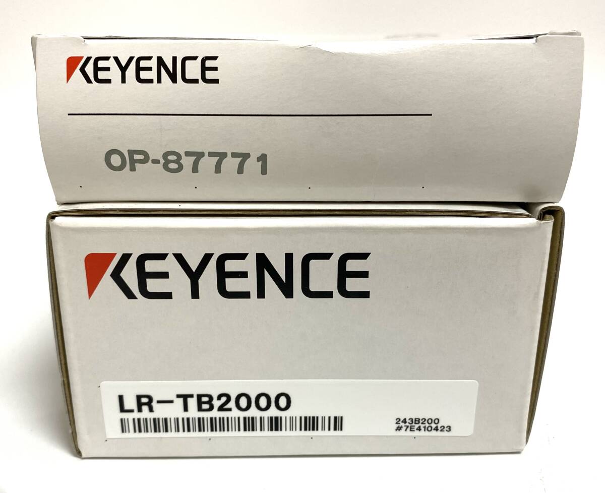★新品/未使用品★ 保証付き KEYENCE キーエンス LR-TB2000 アンプ内蔵型 TOFレーザセンサー OP-87771付き I240827